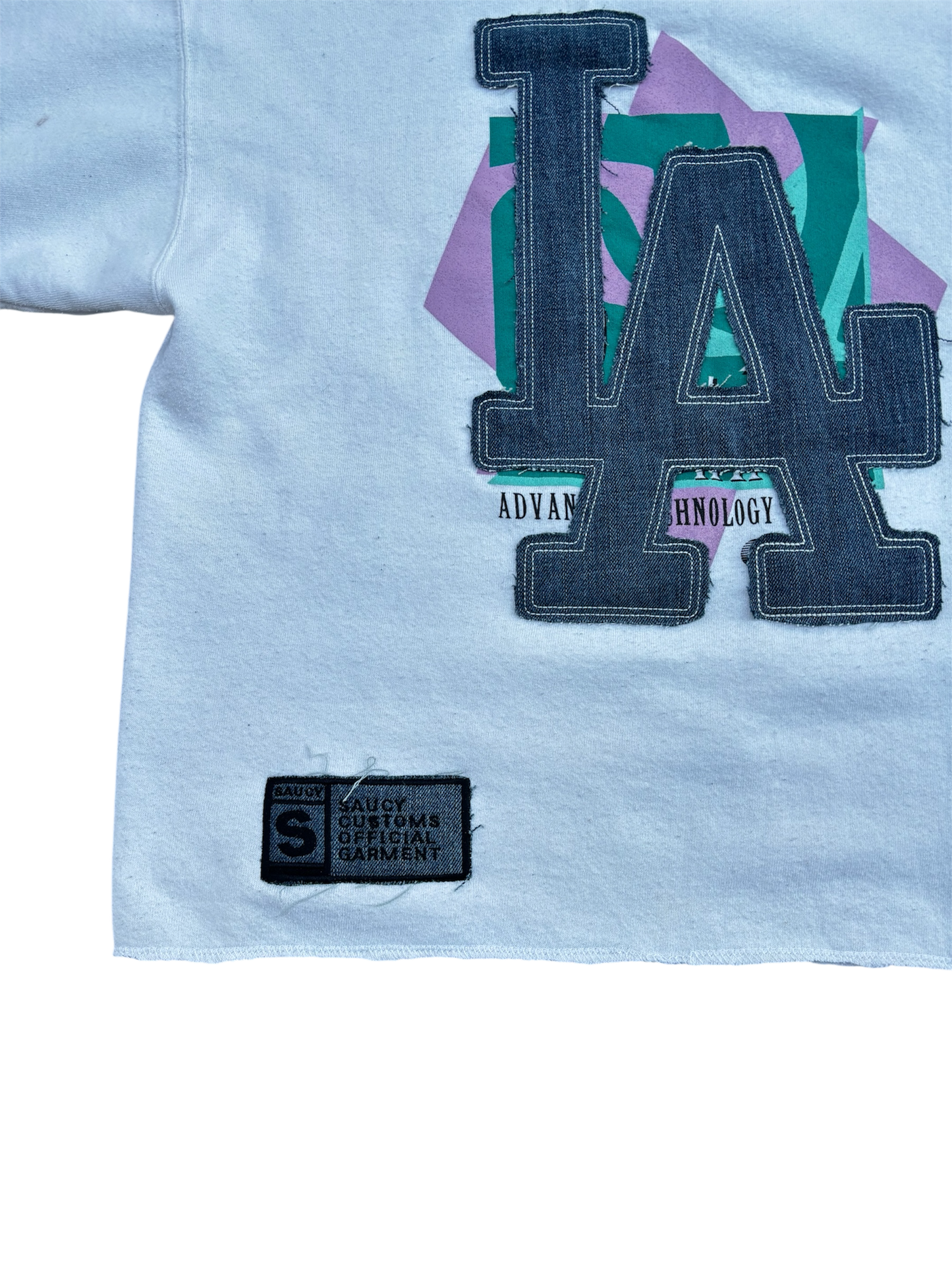 "LA" Saucy Customs Crew Neck Tee