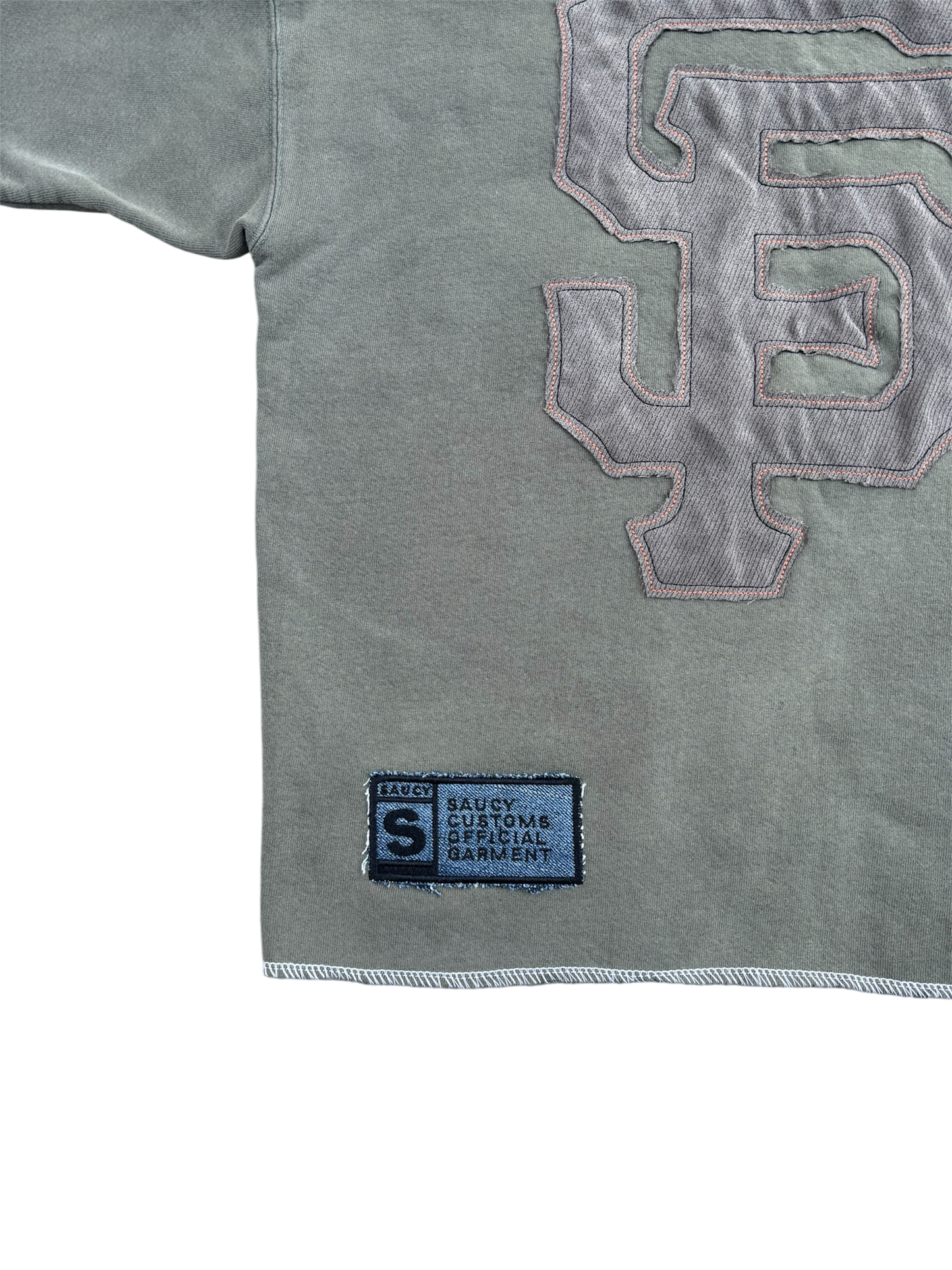 "SF" Saucy Customs Crew Neck Tee